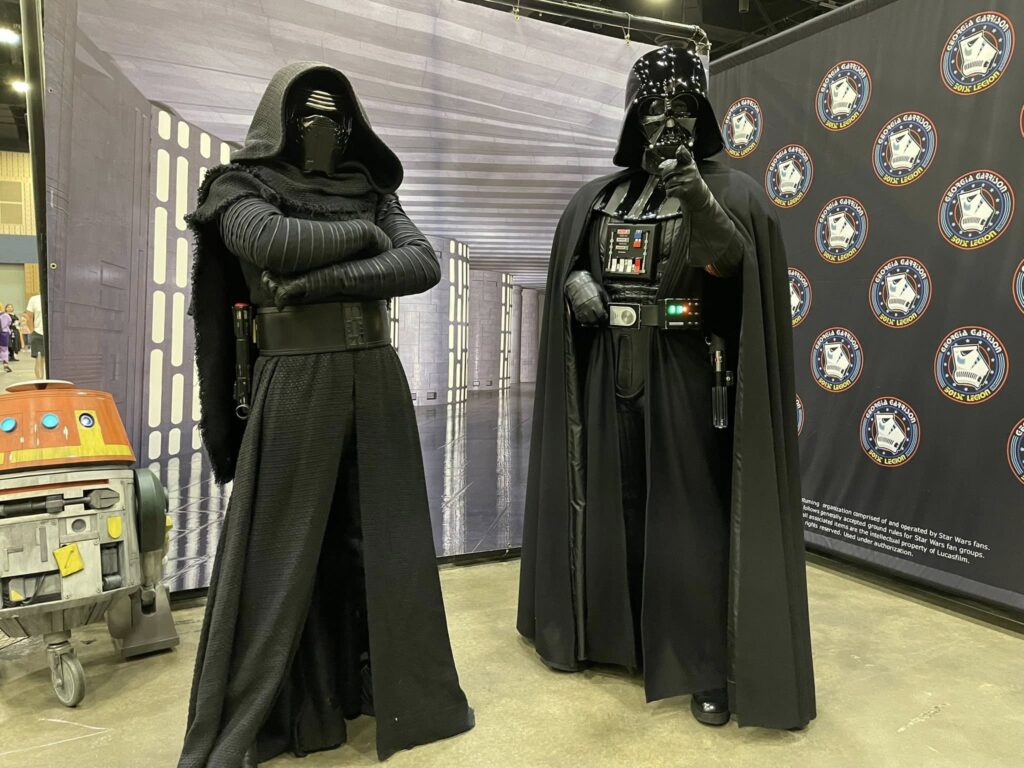 Kylo Ren and Darth Vader
