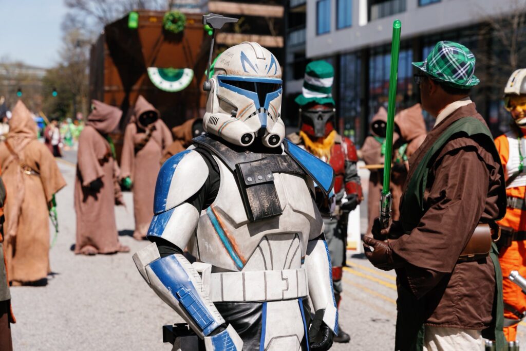 Captain Rex standing at a parade